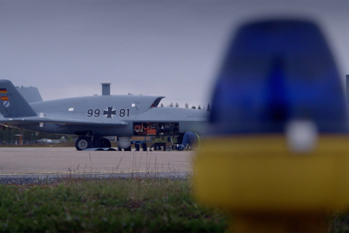 UAV Barracuda on the ground at Vidsel Air base